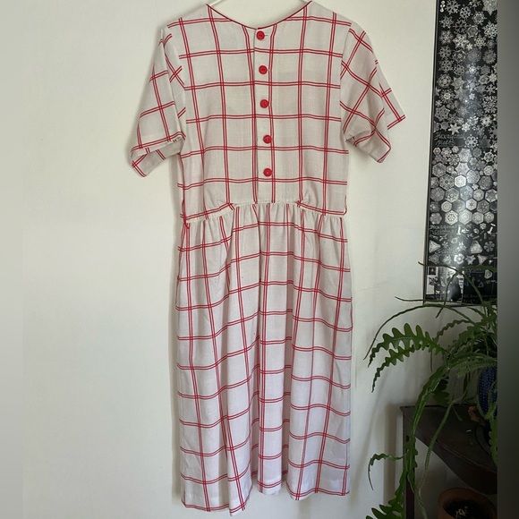 Vintage windowpane check dress - Picture 2 of 2